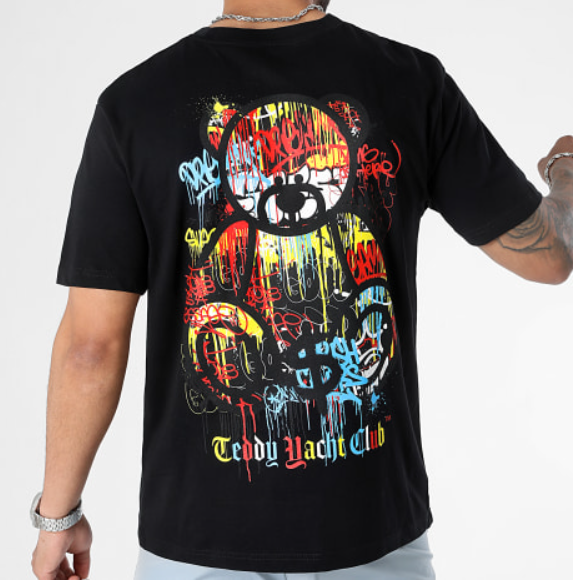 T-Shirt Noir Looney Tunes x Teddy Yacht Club - 4 Modèles - oversize