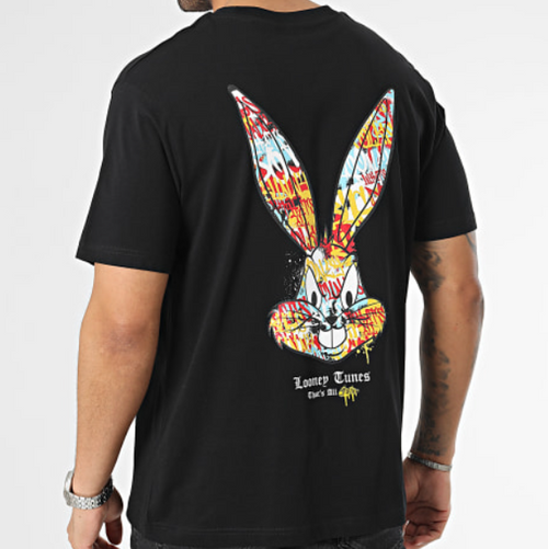 T-Shirt Noir Looney Tunes x Teddy Yacht Club - 4 Modèles - oversize